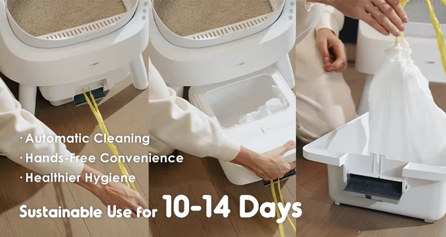 2024 Petpivot New Design Closed Automatic Intelligent Cat Litter Box Cat Toilet Cat Sandbox