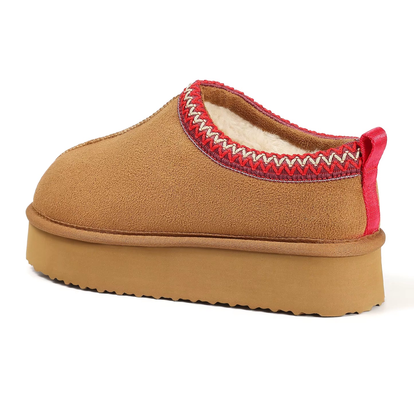 Thick Sole Plush Snow Boots Faux Suede Snow Boots for Women Warm Fuzzy Comfy Home Shoe Indoor Outdoor Women Snow Boots