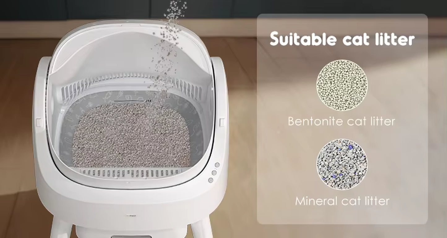 2024 Petpivot New Design Closed Automatic Intelligent Cat Litter Box Cat Toilet Cat Sandbox